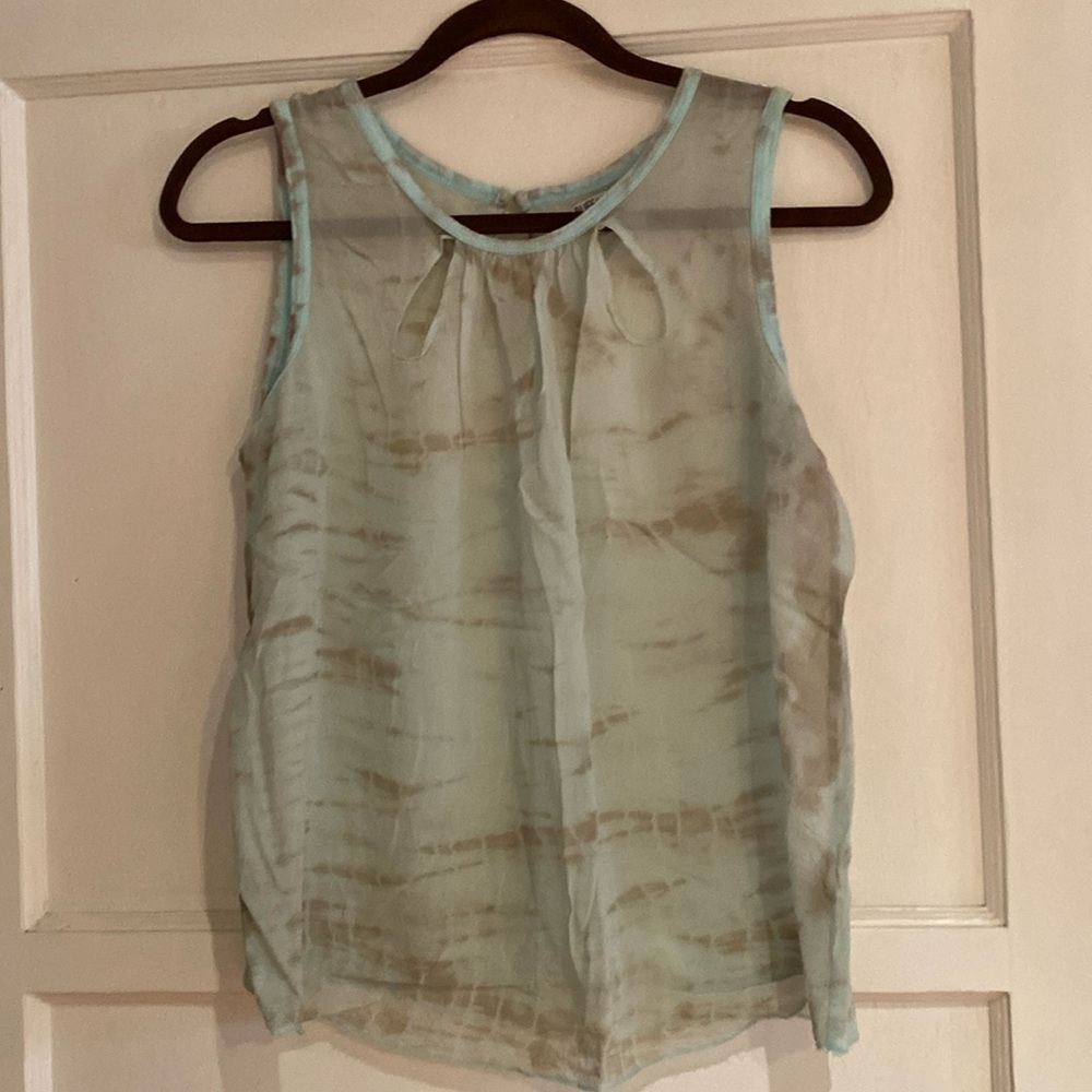 Buffalo David Bitton silk key hole top - XS